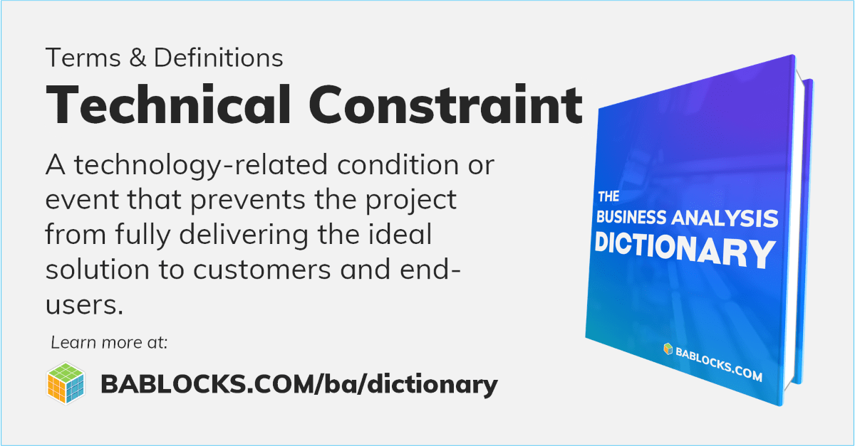 technical-constraint-business-analyst-definitions