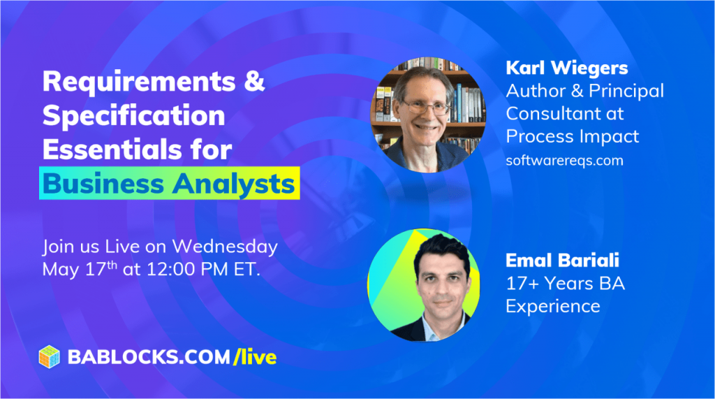 Live Sessions for Business Analysts - BABLOCKS.COM